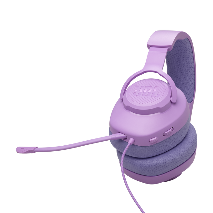 JBL Quantum 100M2 - Purple - Wired over-ear gaming headset with detachable mic and mute option - Detailshot 5 image number null